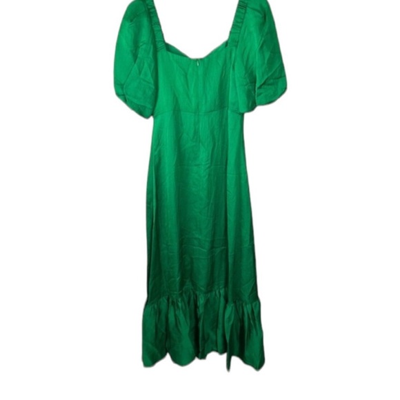 Sandro Falbala Rhinestone Embellished Cutout Midi Dress Emerald  38/M - Picture 3 of 15